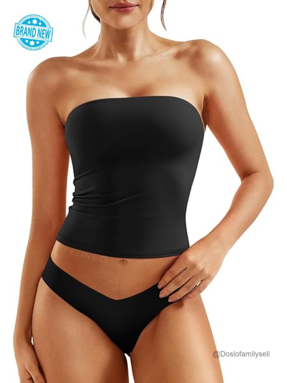 Double Lined Strapless Crop Top Y2K Fitted Going Out Tube Top